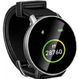Umbro Fitness Tracker Bluetooth – Smart Watch mit Sportfunktionen – Fitnessuhr HR und Körpertemperatursensor – Schrittzähler 1,3 Zoll Touchscreen – Sportuhr IP68 wasserdicht – Schwarz