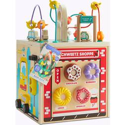 FAO Schwarz Wood Toy activity Cube Faoville