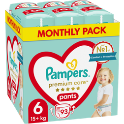 Pampers Premium Pants nappies Size 6, 15-25kg, 93pcs