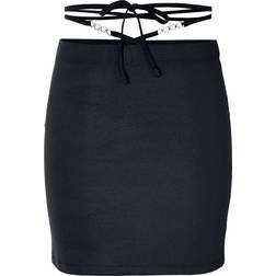 Noisy May NMCELESTE HW CHAIN DETAILS SKIRT Medium-length skirt black