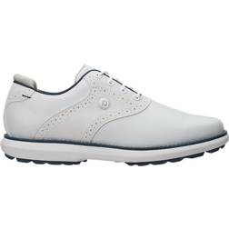 FootJoy Traditions Vandtætte Dame Golfsko Uden Spikes White/Blue/Grey Normal