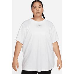 Nike Sportswear Essential-T-shirt til kvinder plus hvid 1X