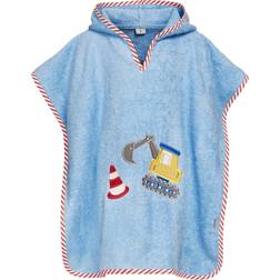 Playshoes Digger Hooded Towel - Blue