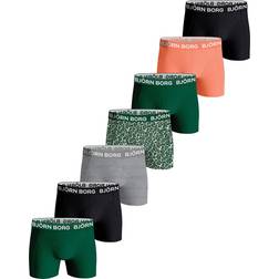 Björn Borg Core Boxers 7-pack - Black/Melange/Green/Pattern/Orange