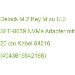 DeLock m.2 key u.2 sff-8639 nvme