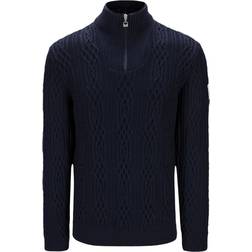 Dale of Norway Swollen Wool Sweater - Dark Blue