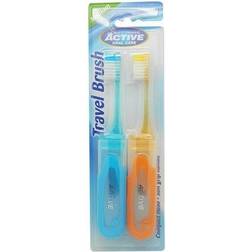 Active Oral Care Travel Toothbrushes Medium 2