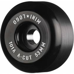 Mini Logo Skateboard Wheels A-cut 53mm 101A Black 4-pack str. 53mm