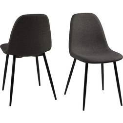 AC Design Furniture Linea Dark Grey/Black Køkkenstol 84cm 4stk