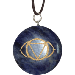 Yoga World Forehead Chakra Necklace - Silver/Blue/Yellow
