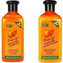 XHC papaya repairing vegan friendly shampoo conditioner 400ml