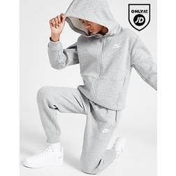 Nike Junior Club Fleece Full Zip Tracksuit - Grey