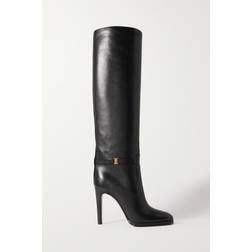 Saint Laurent Diane leather knee-high boots black