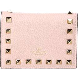 Valentino Garavani Pink Small Rockstud Wallet - 16Q Rose Quartz UNI