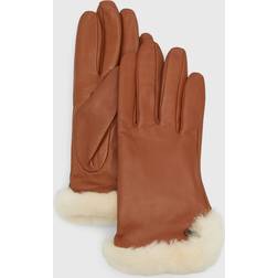 UGG Women's Tech-Compatible Shearling Gloves Chestnut