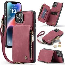 CaseMe C20 Series Zipper Wallet Case for iPhone 14 Plus