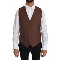 Dolce & Gabbana Uld Silke Vest Brown IT50/L