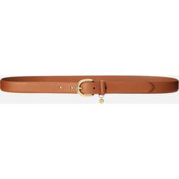 Lauren Ralph Lauren Charm Classic Leather Belt Tan