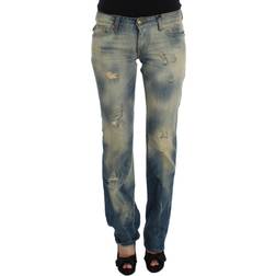 Roberto Cavalli Cavalli Blue Wash Cotton Slim Fit Bootcut Jeans