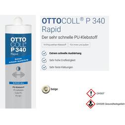 Otto-Chemie Ottocoll rapid kraft klebstoff montagekleber beige 310ml kartusche Beige Stein