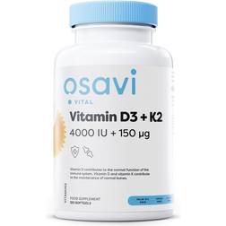 Osavi Vitamin D3 + K2 Variationer 4000IU 120 stk