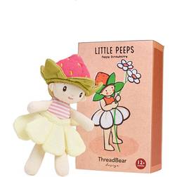 ThreadBear Dukke Little Peeps Poppy Strawberry 13,5 cm