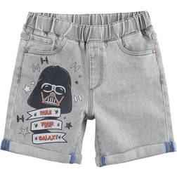 Star Wars Kid's Darth Vader Shorts - Grey Denim