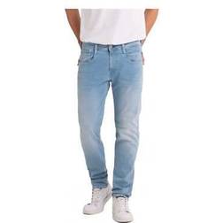 Replay Men's Hyperflex Reused Anbass Slim Jean Washed Blue