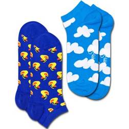 Happy Socks 2er Pack Rubber Duck Low Blau, Light Blue, Yellow, White, Orange, Black 41-46