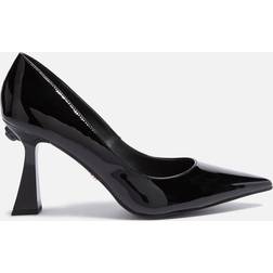 Kurt Geiger London Patent Heeled Court Shoes Black