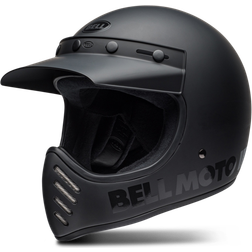 Bell Moto-3 Classic Solid Blackout Face Helmet Black