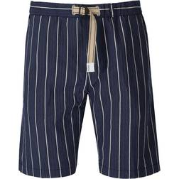 White sand kevin blue striped bermuda shorts