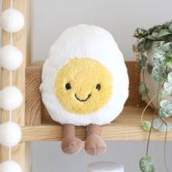 Jellycat Amuseable Small Happy Boiled Egg Soft Toy yellow/white one size