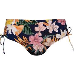 Rosa Faia Tropical Sunset Bikini Bottom Blue w Flower