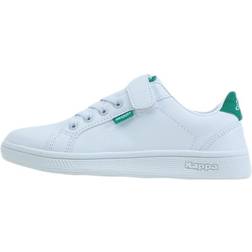 Kappa Jr. Sneakers, Zoomy White/Green, Unisex, Sko, Sneakers, Hvid/Grøn