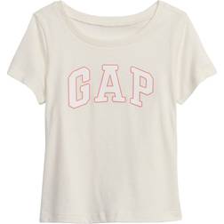 GAP Toddler Girl's Logo Short Sleeve Tee - Ivory Frost (97910500)