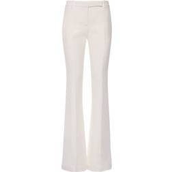 Alexander McQueen Mid-rise flared pants white