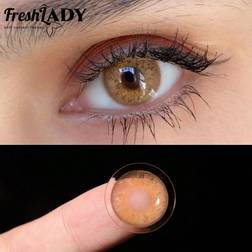 Shein Freshlady Russian Brown Colored Contact Lenses 1 Year Disposable