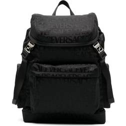 Versace Allover Neo Backpack - Black