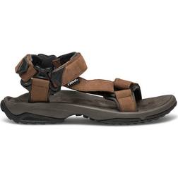 Teva Mens Walk And Hike Leather Sandals ~ Fl Lite brown Brown