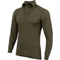 Aclima Men's HotWool Polo with Zip Unisex - Olive Night