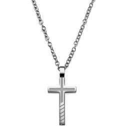 Lucleon Cross Necklace - Silver
