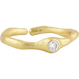Pure by Nat Ring - Gold/Transparent