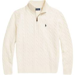 Polo Ralph Lauren Cable-Knit Half Zip Sweater - Andover Cream