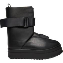 Rick Owens Leather Chunky Sole Splint Boots - Black