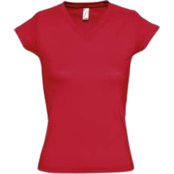 Sols Women's Tailored V-Neck T-shirt - Classic Red