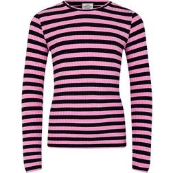 Mads Nørgaard Girl's Talika Blouse - Stripe/Begonia Pink (202749-8808)