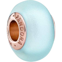 Pandora Murano Glass Charm - Rose Gold/Blue