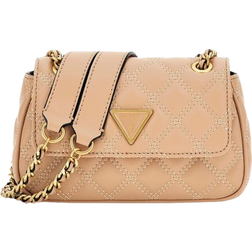 Guess Giully Quilted Mini Crossbody Bag - Beige