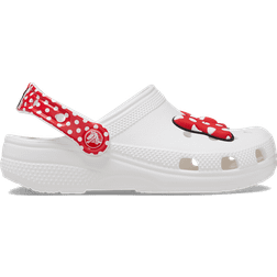 Crocs Toddler Disney Minnie Mouse Classic Clog - White/Red